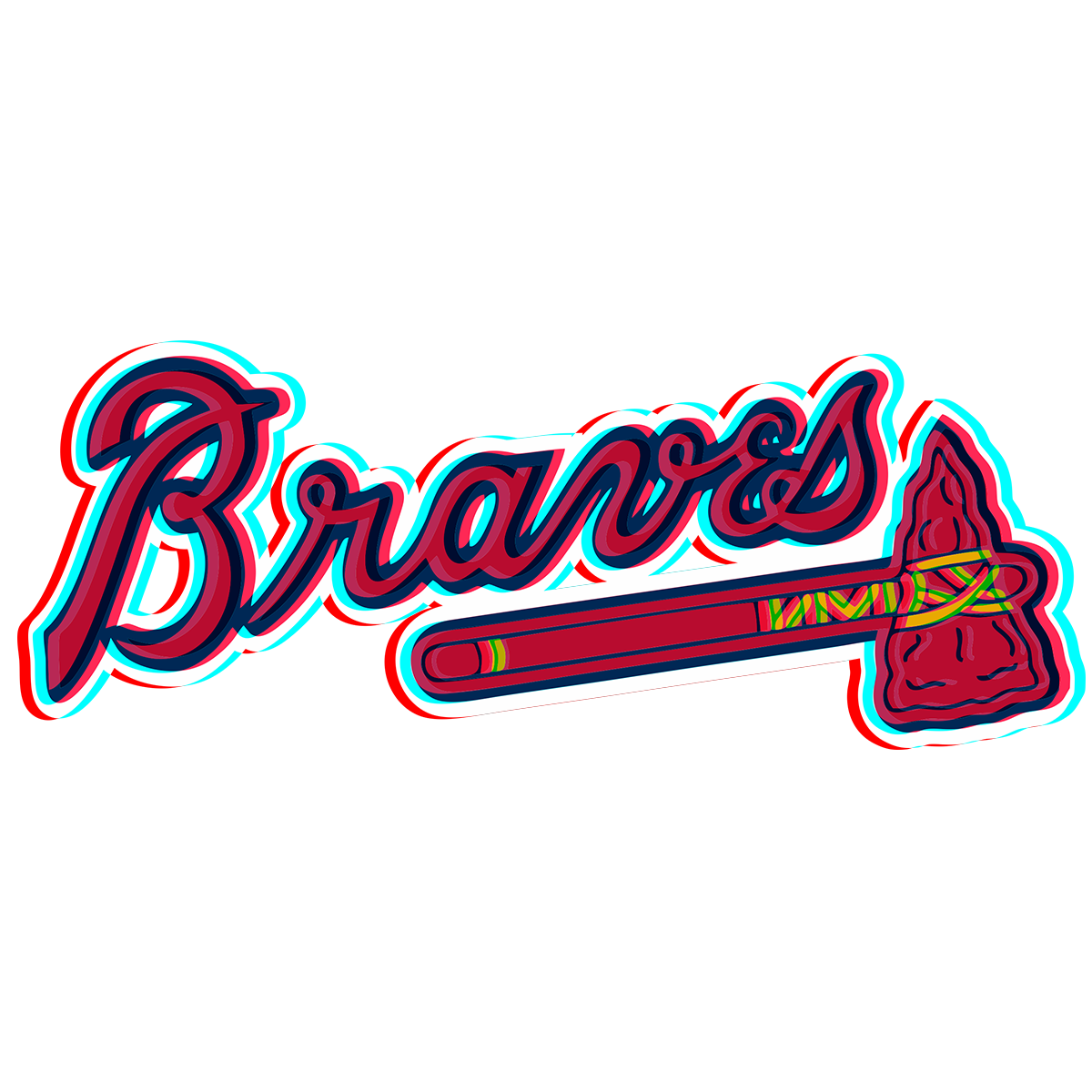 Phantom Atlanta Braves logo iron on paper